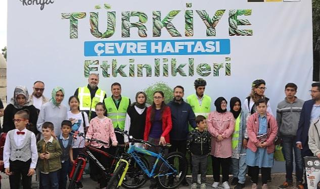 Konya Büyükşehir Çevre Haftası ve Dünya Bisiklet Günü Etkinliği Düzenledi