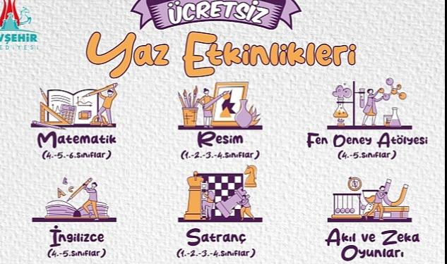 Nevşehir Belediyesi Gönüllü Eğitim Merkezi Yaz Etkinlikleri Başlıyor