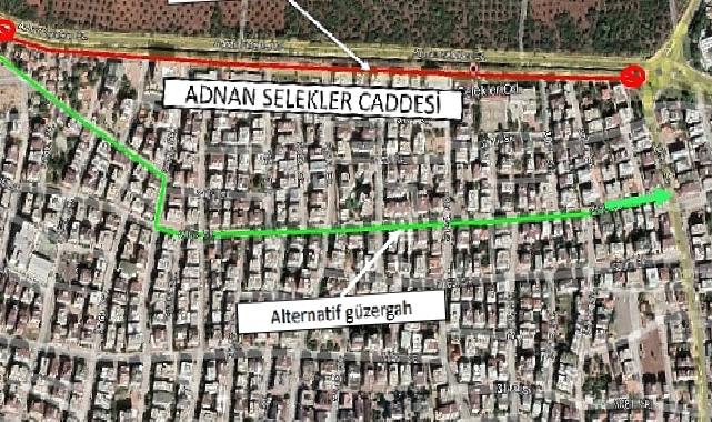 Adnan Selekler Caddesi beş gün trafiğe kapalı