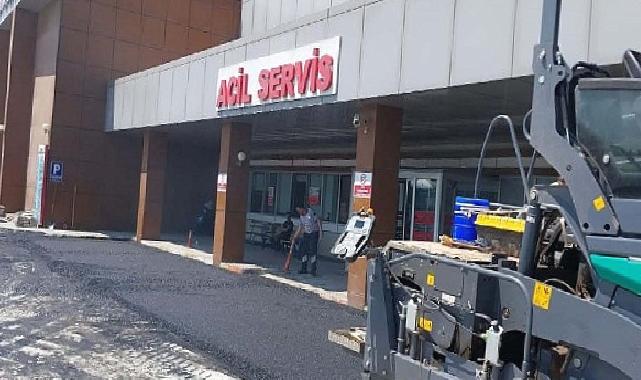 Kandıra Devlet Hastanesi acil girişi ve çıkışı asfaltlandı