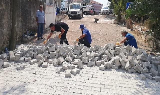 Muğla Büyükşehir Parke Kaplama Çalışmalarına Devam Ediyor