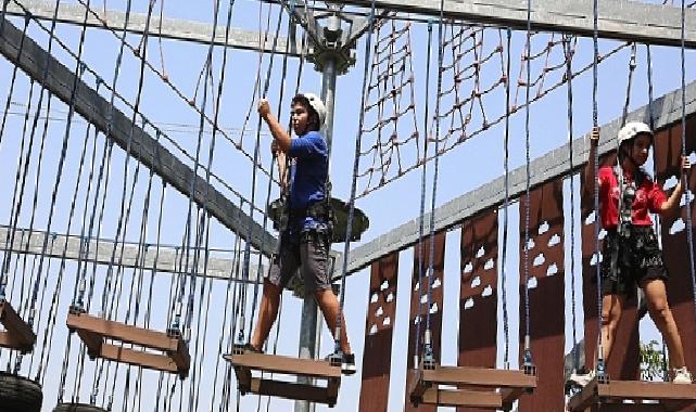 Küçükçekmece’deki Macera Parkları Ziyaretçi Akınına Uğradı