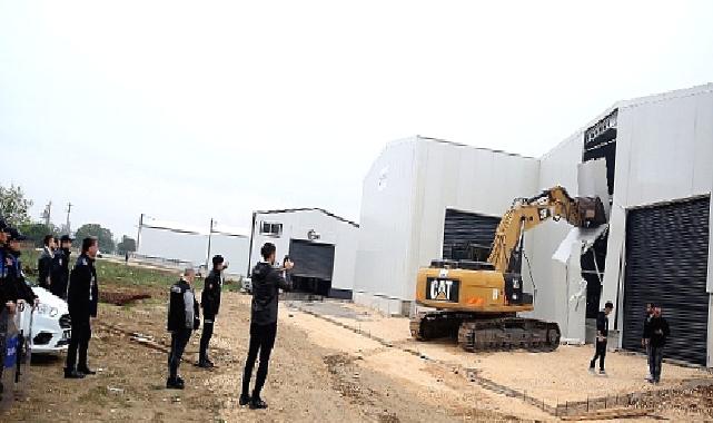 Yaylacık’ta Kaçak Fabrika Yıkıldı