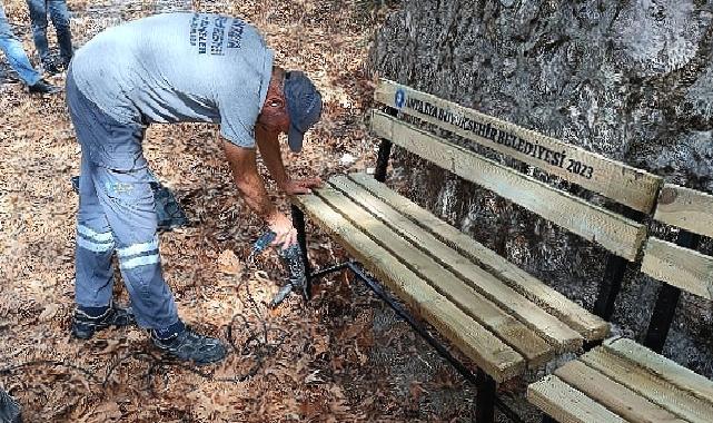Antalya Büyükşehir’den Gündoğmuş’ta 26 mahalleye piknik masası 